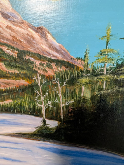 Serenity at Phelps Lake – Original Oil on Canvas, 16 x 20 inch