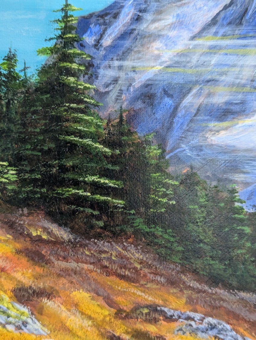 The First Olympic Jump – Original Oil on Canvas, 16 x 20 inch