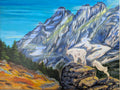 The First Olympic Jump – Original Oil on Canvas, 16 x 20 inch