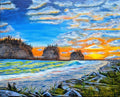 Tide’s Glow at La Push – Original Oil on Canvas, 16 x 20 inch