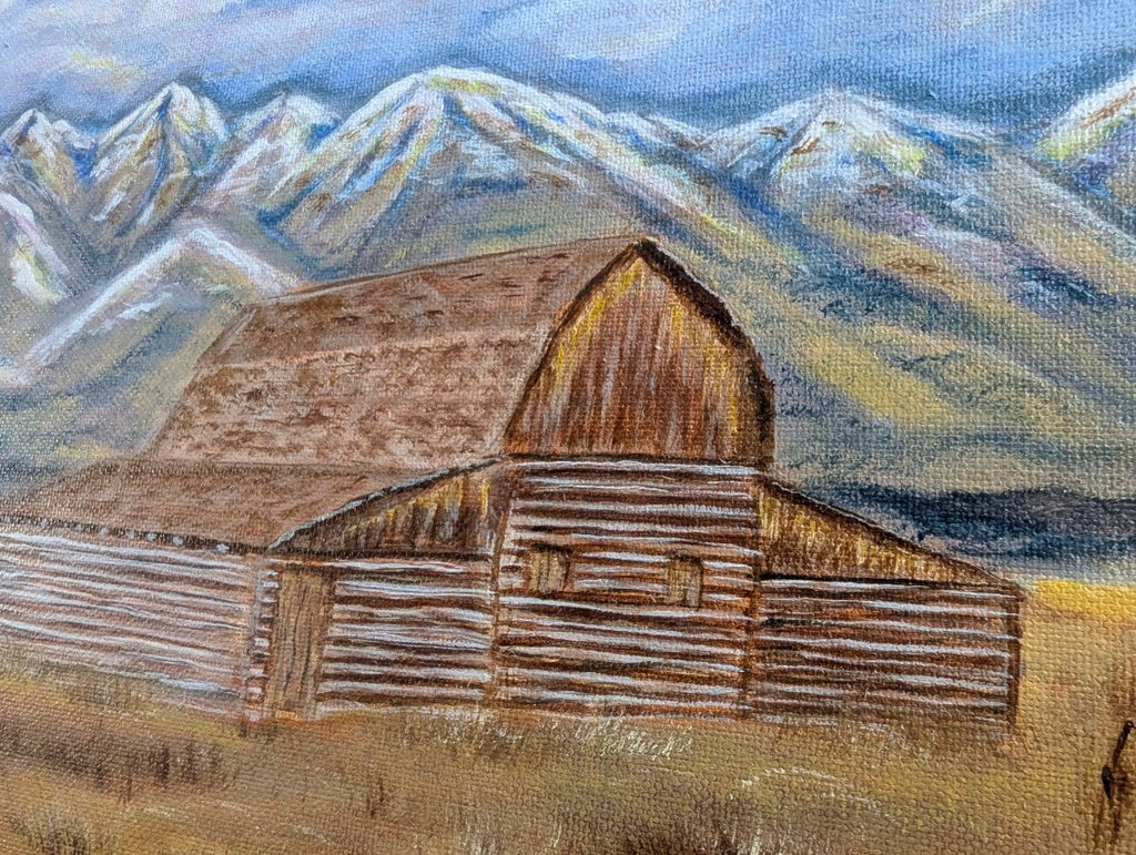 Timber and Time in Jackson Hole – Original Oil on Canvas, 16 x 20 inch