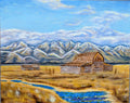 Timber and Time in Jackson Hole – Original Oil on Canvas, 16 x 20 inch