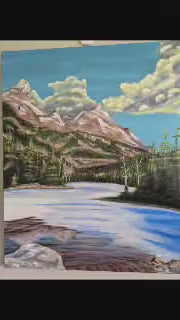 Serenity at Phelps Lake – Original Oil on Canvas, 16 x 20 inch